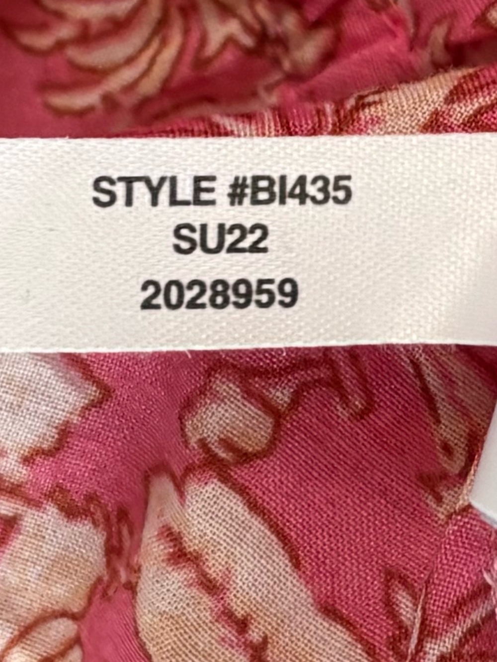 J Crew Top Womens Lg Pink White V-Neck Cotton Voile in Tossed Floral Blouse - Picture 13 of 13